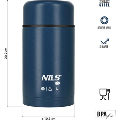 Nils Termoska na jídlo Camp NC3802 modrá 1000 ml