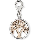 Engelsrufer Strieborný bicolor prívesok na náramok Strom života ERC LILTREE BI