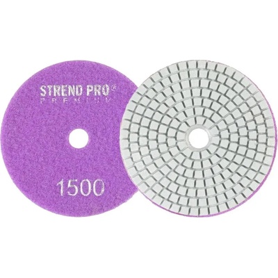 Kotúč Strend Pro Premium P1500, 100 mm, leštiaci, diamantový, suchý zips, za mokra leštenie brúsenie