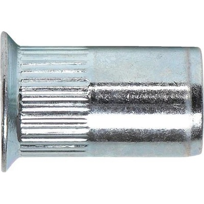 Matice nýtovací M6 ZH RT (0.5-2.5) ZN mikro matice nýtovací, zapuštěná hlava, rýhované tělo, zinek – Zboží Mobilmania