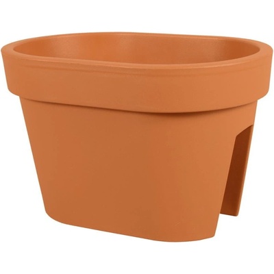 Prosperplast květináč LOFLY RAILING na zábradlí plastový terakota 40 cm
