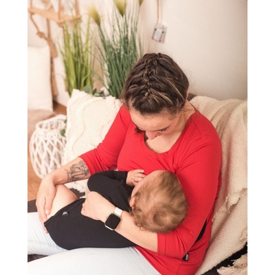 Jožánek kojicí tričko Kateřina 3/4 rukáv olivové