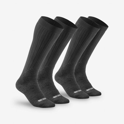 Quechua Turistické hrejivé podkolienky SH100 X-Warm 2 páry čierna