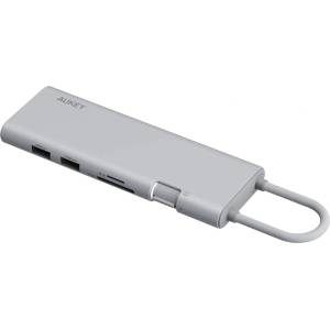 AUKEY UH-CUH02 OfficeDock, USB-C хъб 6 в 1, USB-A, HDMI 4K, PD 100 W, 10 Gb/s (UH-CUH02)