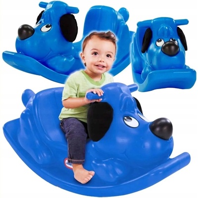 Little Tikes Houpací pejsek modrý