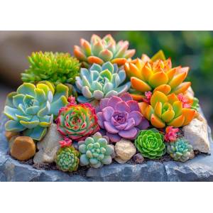 Enjoy - Puzzle Succulents - 1 000 piese