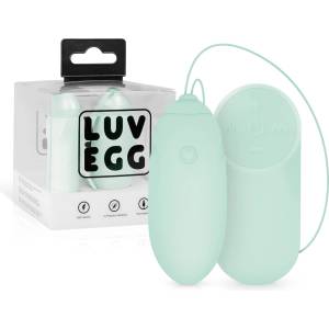 LUV EGG - носимо акумулаторно, радиоуправляемо вибриращо яйце (зелено) - lovesexshop