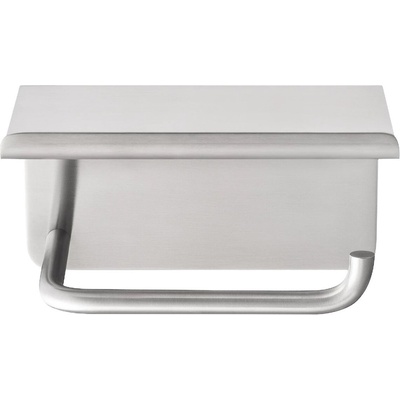 blomus Държач за тоалетна хартия с рафт Modo цвят стомана мат (65519)