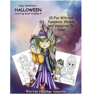 Lacy Sunshine's Halloween Coloring Book Volume 4: Whimsical Witches, Ghosts, Pumpkins and Vampires | Heather Valentin (ISBN: 9781533162113)