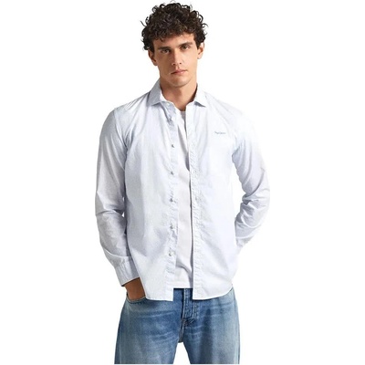 Риза с дълъг ръкав Pepe jeans Pascal long sleeve shirt - Blue (Oxford Blue)