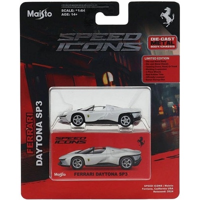 Maisto Speed Icons Ferrari Daytona SP3 bílá 1:64