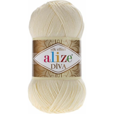 Alize příze Diva 01 krémová