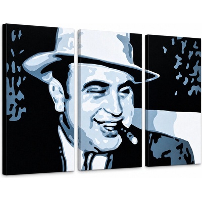 Ručne maľovaný POP Art obraz AL CAPONE | rôzne veľkosti - 120x80 cm