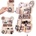 Pepita дървен мат за стена, играчка за развитие - Teddy - кафяво (W12D369)