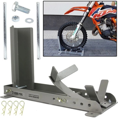 MAR-POL Stojan, transportní zařízení, držák předního kola motorky, motocyklu 640x400mm – Zboží Mobilmania