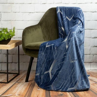 Takoy PREMIUM Deka 150x200 mäkká a príjemná na dotyk s lesklou potlačou s geometrickým motívom-HF-391489 150x200