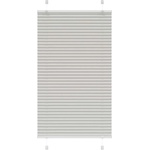 vidaXL Плисирана щора Светло сиво 80x100 cm Ширина на плата 79, 4 cm (4015326)