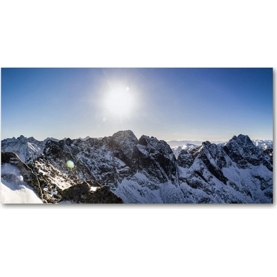 Foto obraz sklo tvrzené Zima v Tatrách 100x50 cm