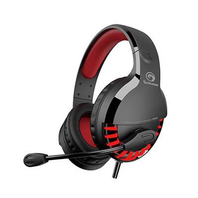 Marvo HG9022, slúchadlá s mikrofónom, drôtové, čierno-červené, 7.1 (virtualne), LED, podsvietené typ USB