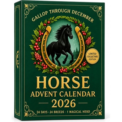 R2Invest Adventní kalendář s koňmi 2026 – 24 okének Gallop Through December