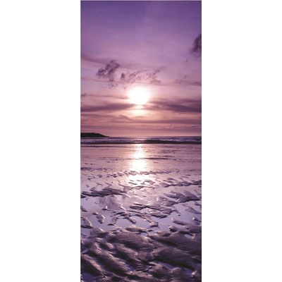 Postershop Fototapeta samolepícíFialový západ slunce rozměry 211x91 cm