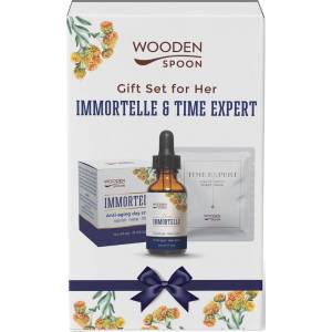 Wooden Spoon Immortelle & Time Expert Дамски комплект, 3 части
