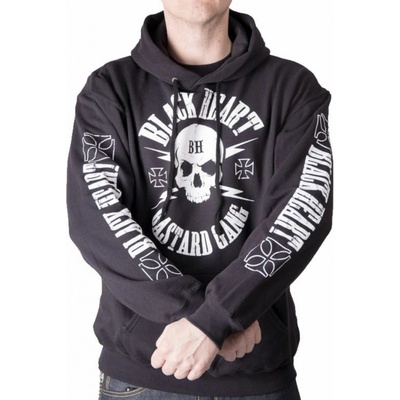 BLACK HEART BASTARD SKULL BASIC Čierna
