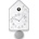 Guzzini Часовник с кукувица Home QQ-UP сив (168607177)
