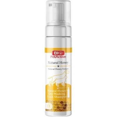 Bio PetActive Honey Dry Foam - сух шампоан - пяна с мед за кучета и котки, 200 мл, Турция - 50308