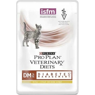 Pro Plan Veterinary Diets Feline DM ST/OX Diabetes Management s kuřecím 85 g