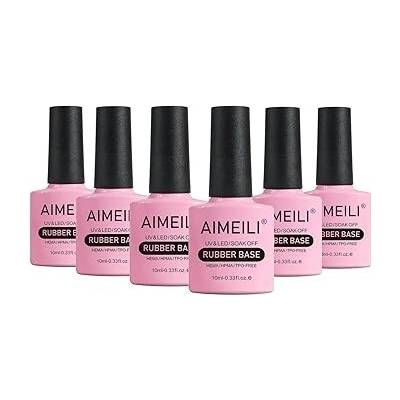 Aimeili AIMELI Rubber Base gélový lak na nechty 6 x 10ml