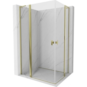Mexen Mist L Duo душ кабина с врати 100 x 95 см, прозрачна, злато - 8A4L-100-095-50-00 (8A4L-100-095-50-00)