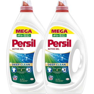 Persil Regular + Active gél na pranie bielej bielizne 2 x 3,96 l 89 PD