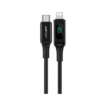 Acefast Cable USB-C to Lightning Acefast C6-01, 30W, MFi, 1.2m (black)