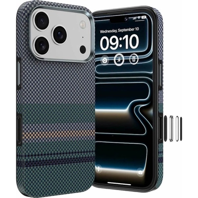 Benks Удароустойчив кевларен кейс с MagSafe за iPhone 17 Pro - Benks Magnetic Armor Pro Aurora Camera Control Button Kevlar Case 600D (черен) (C069)