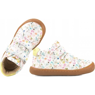 Primigi 7900077 elastické dívčí polobotky boty kůže suchý zip bílá