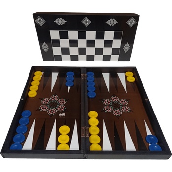 Image 1 of Mega H. T Комплект дървена табла - РОЯЛ (45 x 24 cm)