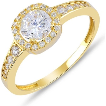 Lillian Vassago zlatý prsteň so zirkónmi LLV59 GR012