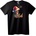 NOONEBRAND Коледна тениска с буква L - 2XL, Black