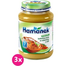 Hamé Hamánek Kurča so zeleninou a ryžou 6 x 190 g