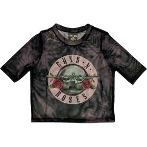 Guns N' Roses Pink Tint Bullet Logo Black S Дамски Риза (GNRMCT142LB01)