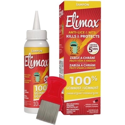 Elimax Šampon proti vším a hnidám 100 ml + hřeben – Zboží Dáma