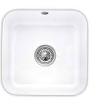 Villeroy & Boch - Керамична мивка 45x45 см с отвод, CeramicPlus, алпийско бяло 670301R1 (670301R1) Мивка за вграждане