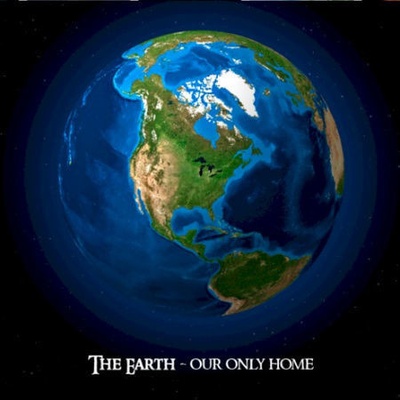 (D) 3D pohľadnica štvorec The Earth