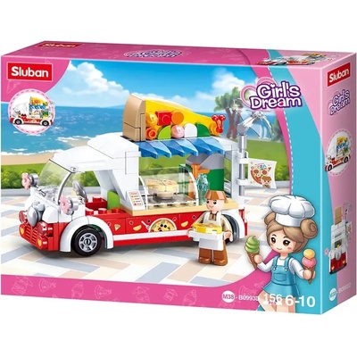 Sluban Конструктор Sluban Girl's Dream - Ван за пици, 156 части (M38-B0993D)