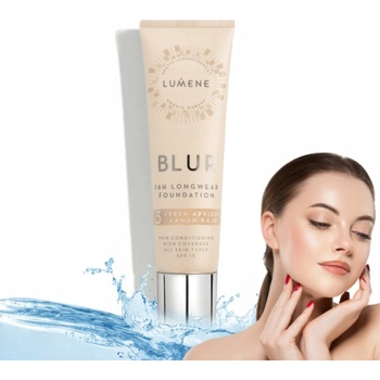 Lumene Nordic Makeup Blur dlouhotrvající make-up SPF15 3 Fresh Apricot 30 ml