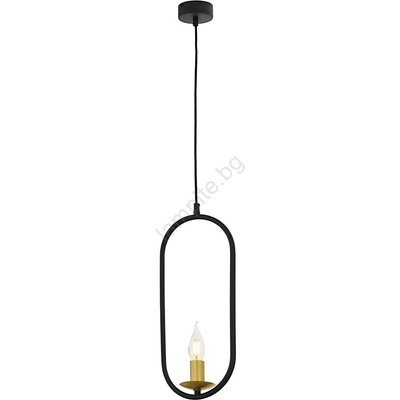 JUPITER 1809 - PI1 E14 - Полилей на въже PONTI 1xE14/40W/230V черна (10701809)