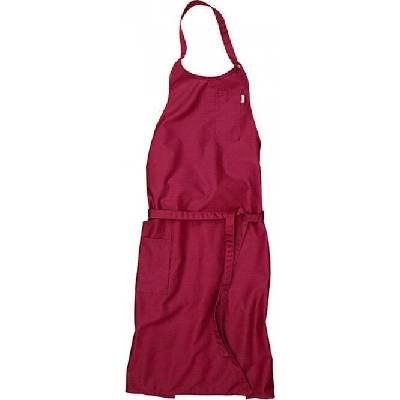 CG Workwear Someliérská nemačkavá zástěra Vittoria s malou náprsní kapsou třešňová 105x75cm CGW1135