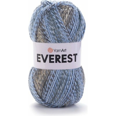 Yarn Art příze Everest 7030 modrá, šedá, béžová