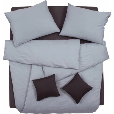 SCANquilt Obliečky jersey UNI svetlá sivá 140x200 70x90